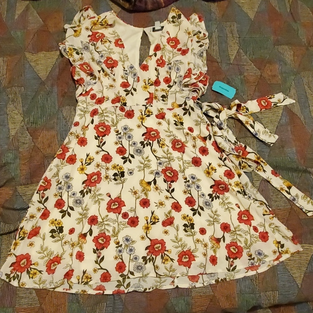 Floral mini dress